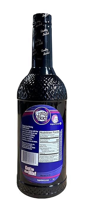 Crystal Beach Original Loganberry Syrup, 1 Liter, 33.8 Oz