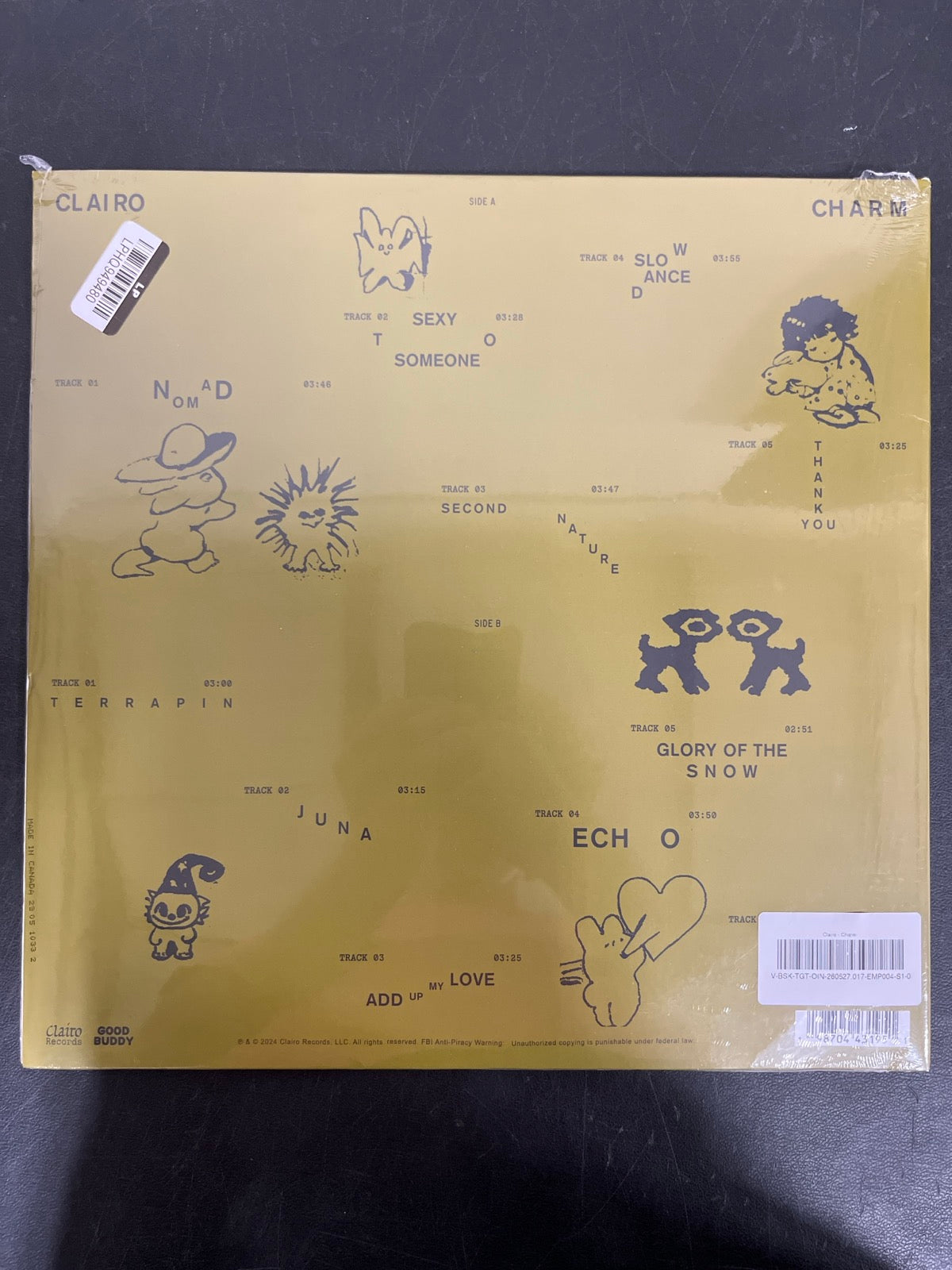 BACK - Clairo - Charm LE Three Colored Stripe Vinyl SEALED NOT TESTED