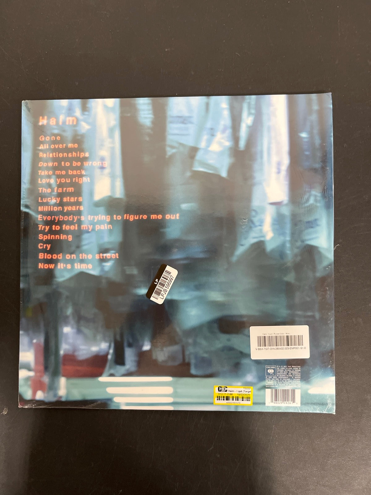 BACK - HAIM - I Quit LE Purple Vinyl SEALED NOT TESTED