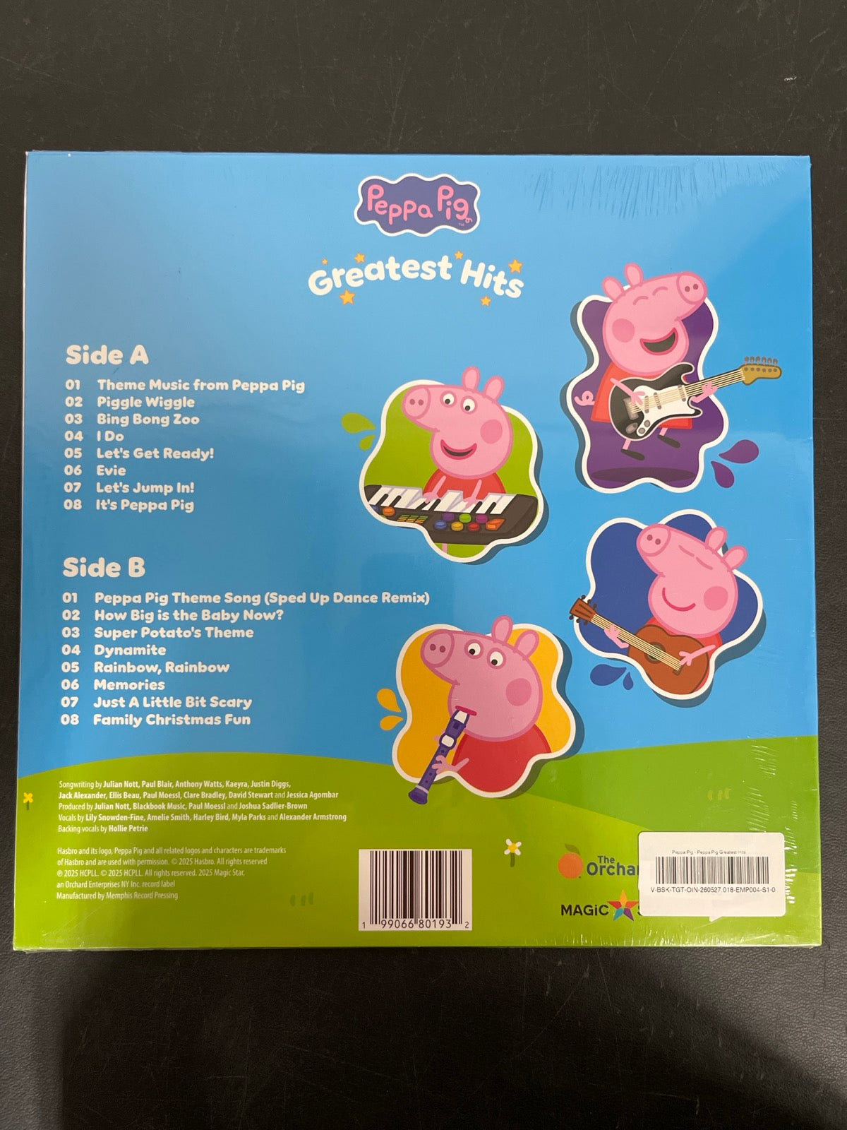 BACK - Peppa Pig - Peppa Pig Greatest Hits LE Oinktastic Pink Vinyl SEALED NOT TESTED