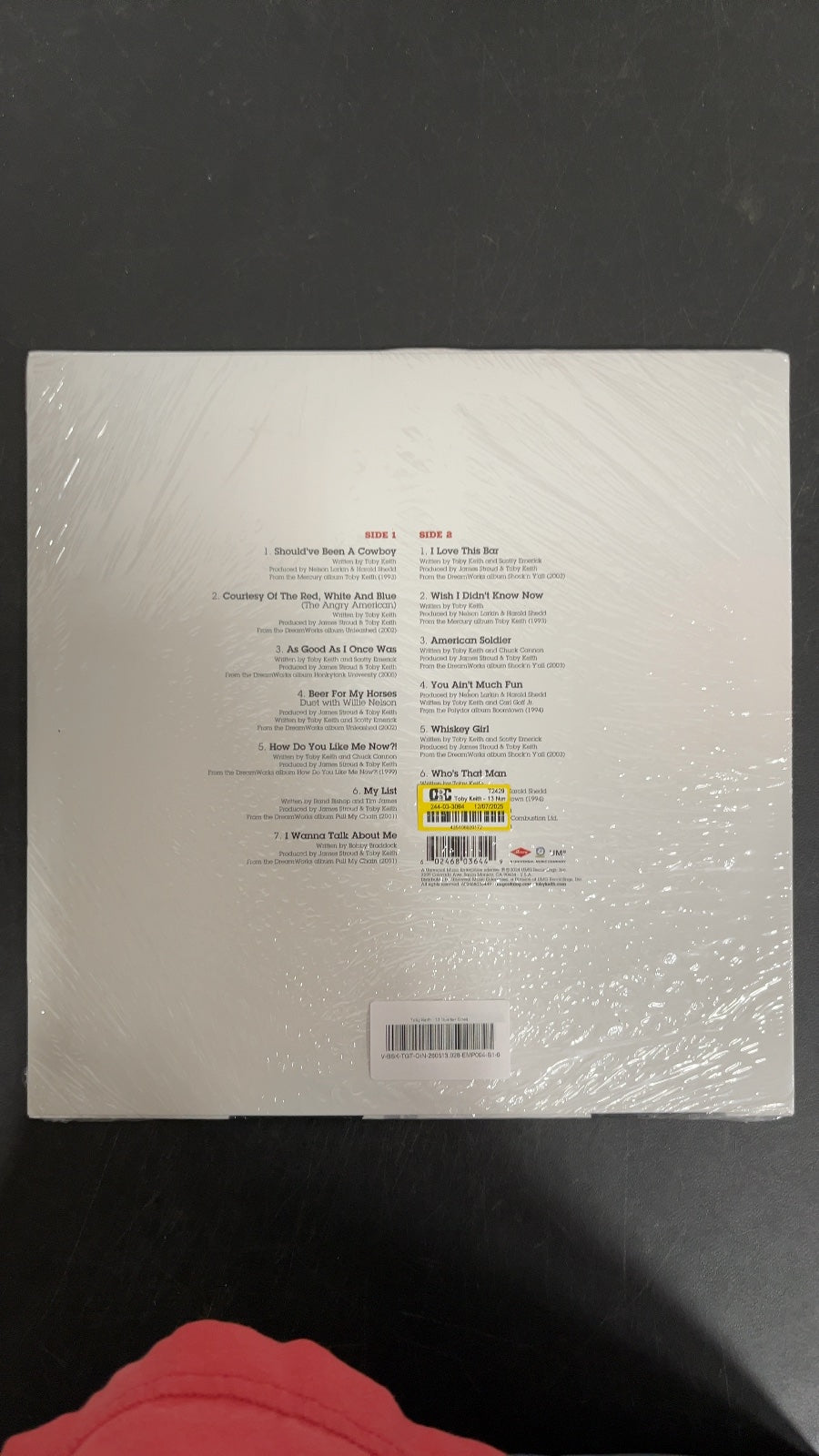 BACK - Toby Keith - 13 Number Ones Vinyl SEALED NOT TESTED