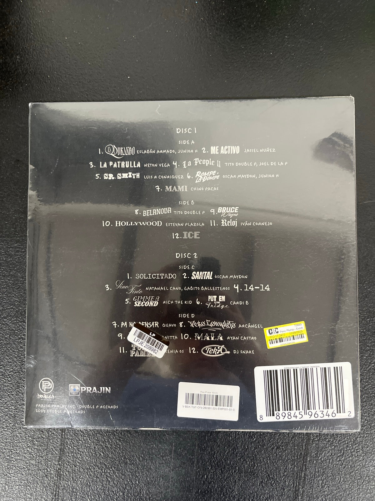 BACK - Peso Pluma - ÉXODO Target Exclusive Vinyl SEALED NOT TESTED