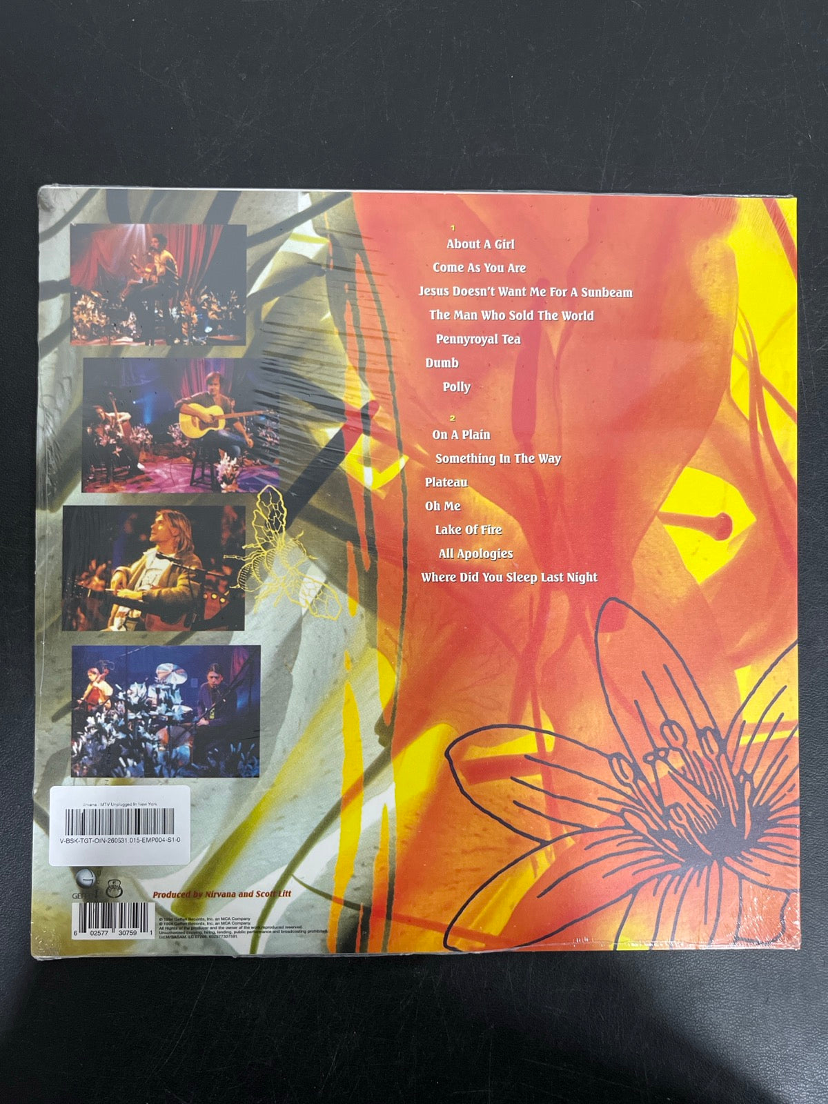 BACK - Nirvana - MTV Unplugged In New York Live Purple Vinyl SEALED NOT TESTED
