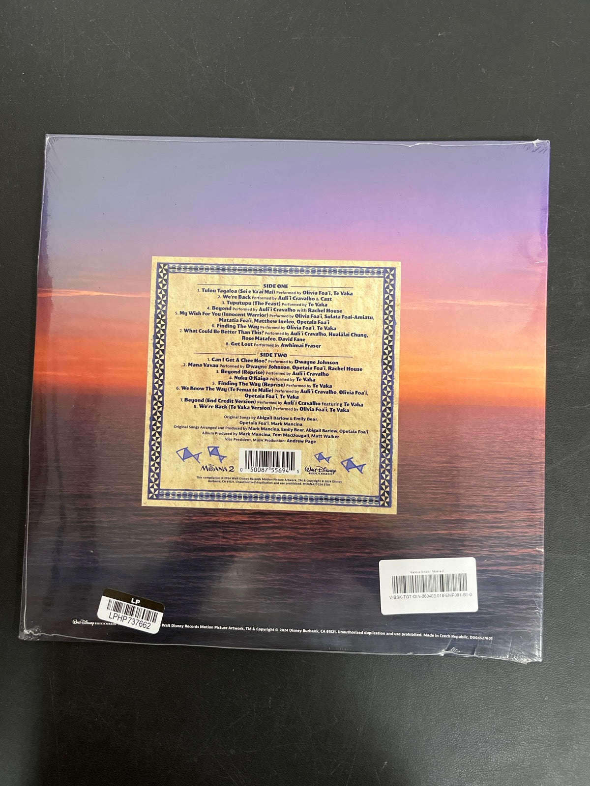 BACK - Moana 2 Target Exclusive Blue Vinyl SEALED NOT TESTED