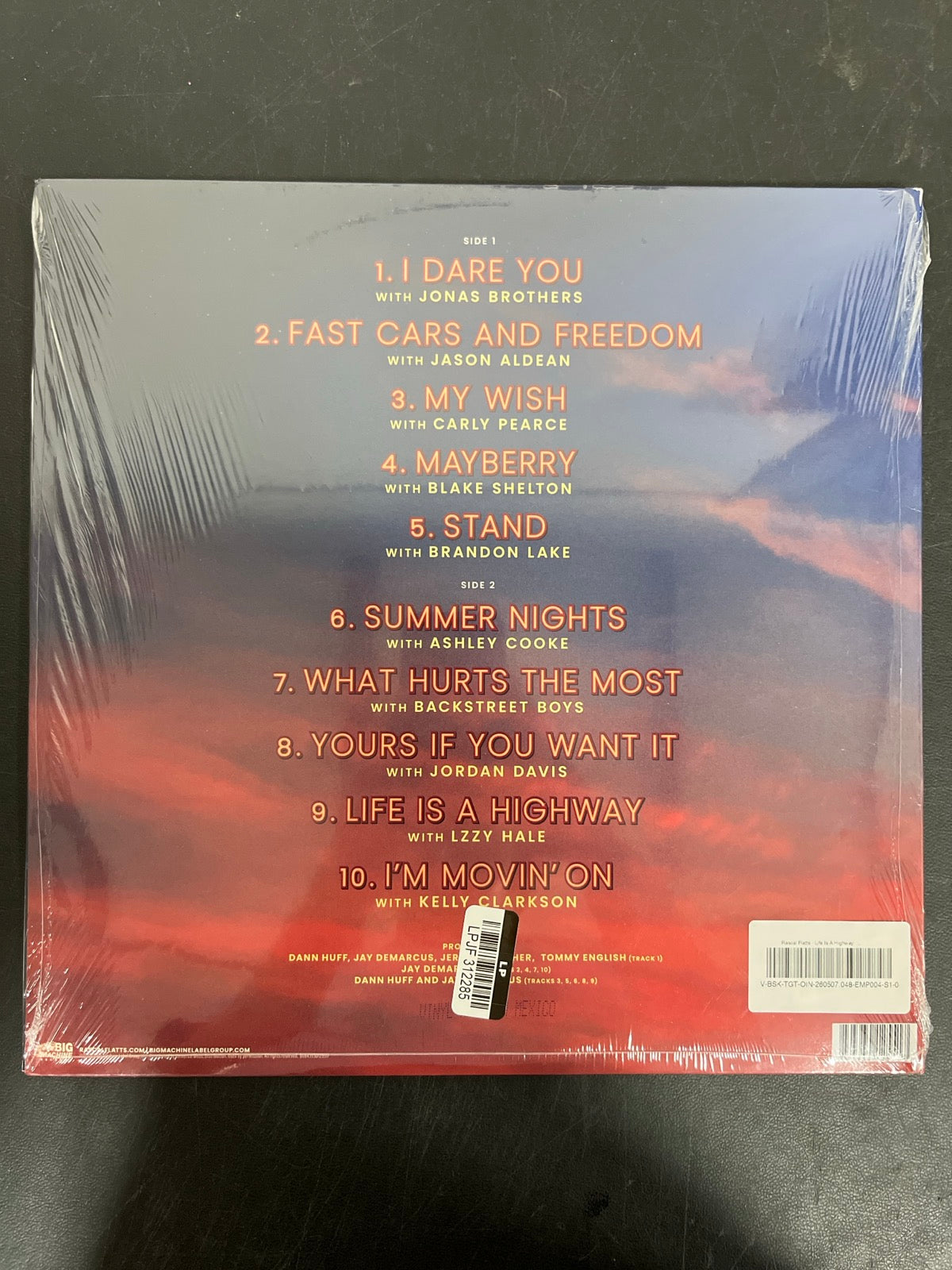 BACK - Rascal Flatts - Life is a Highway Refueled Ed Blue Vinyl SEALED NOT TESTED