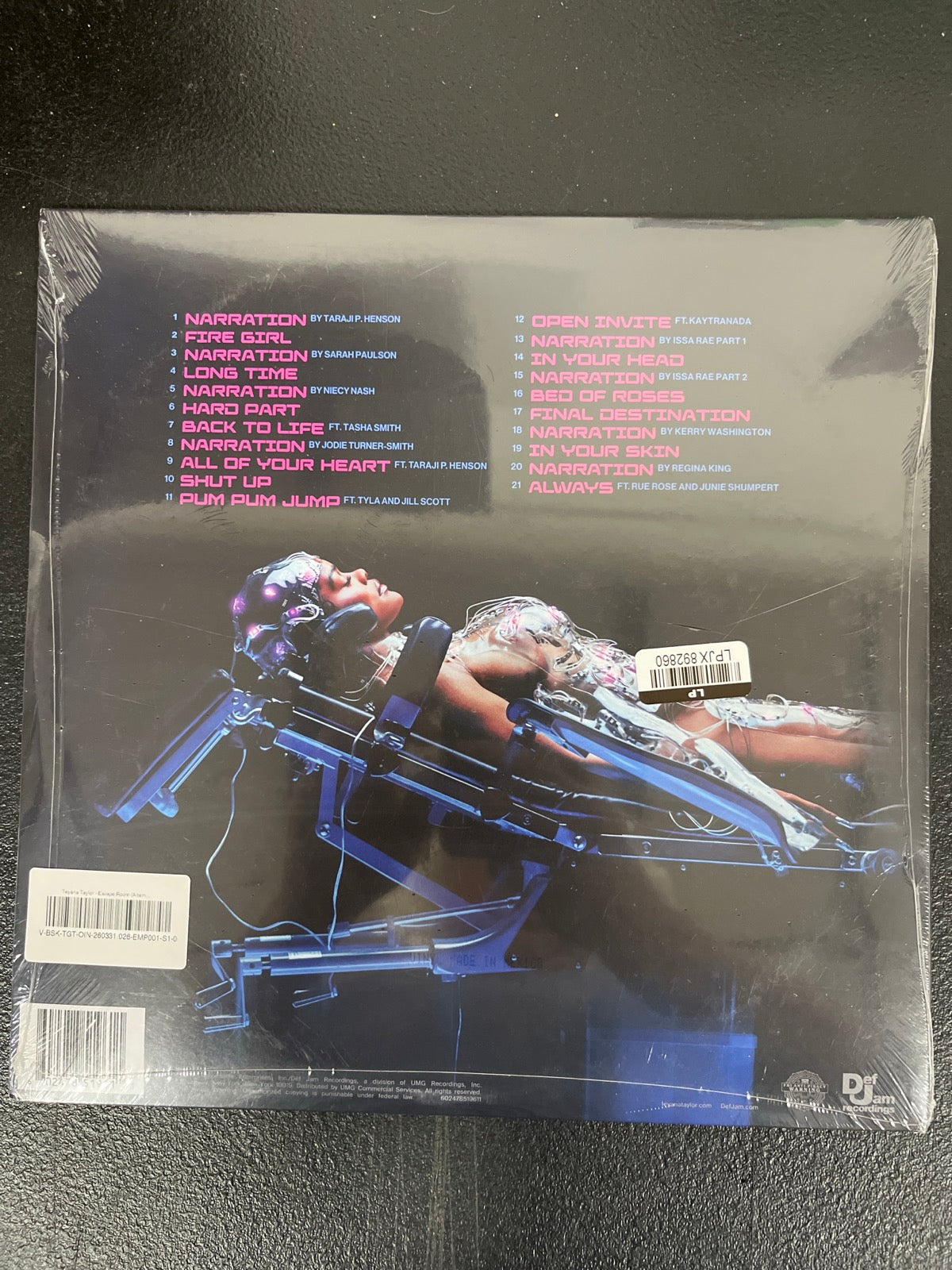 BACK - Teyana Taylor - Escape Room LE Pink Vinyl SEALED NOT TESTED