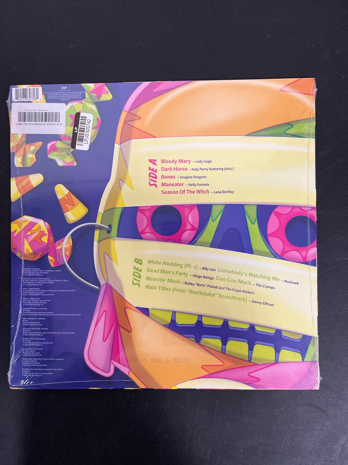 BACK - Spooky Setlist LE Green Vinyl SEALED NOT TESTED