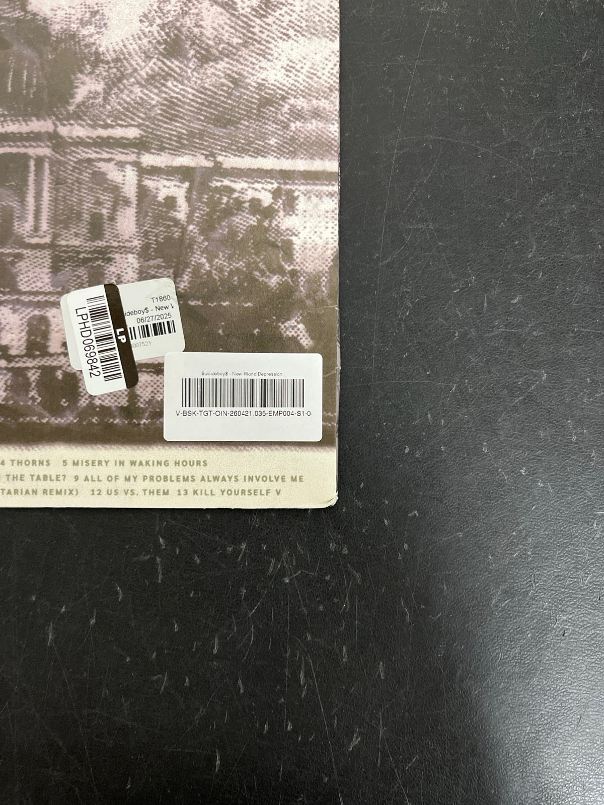 BACK_BR - $uicideboy$ - New World Depression Clear Vinyl USED NOT TESTED