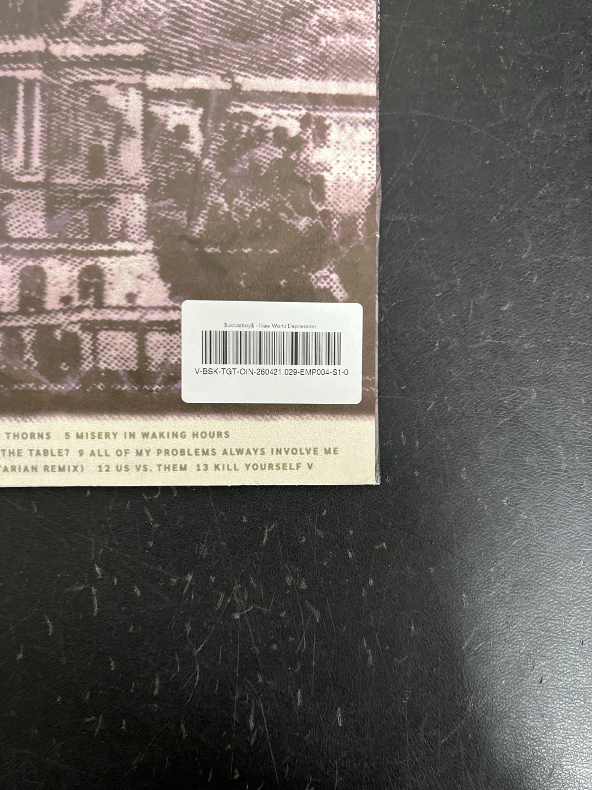 BACK_BR - $uicideboy$ - New World Depression Clear Vinyl USED NOT TESTED