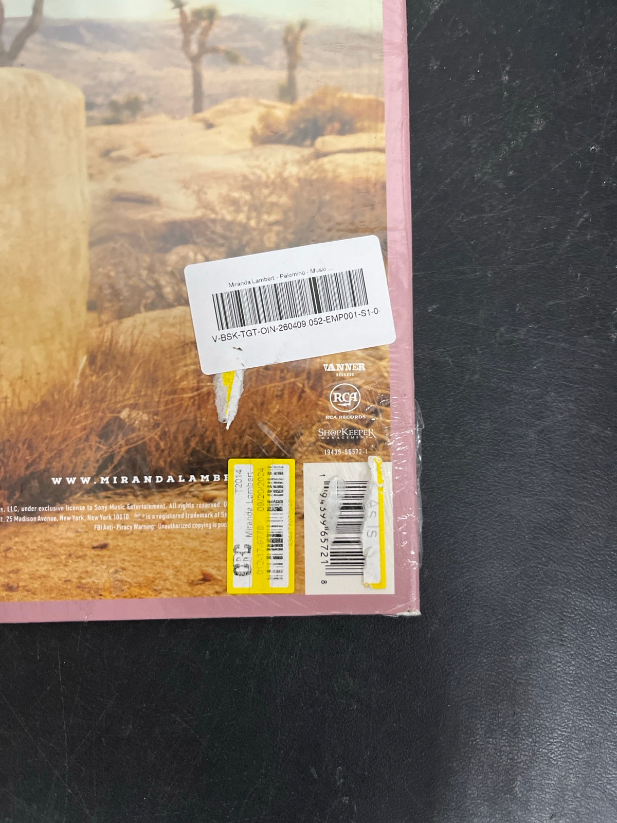 BACK_BR - Miranda Lambert - Palomino LE Vinyl USED NOT TESTED