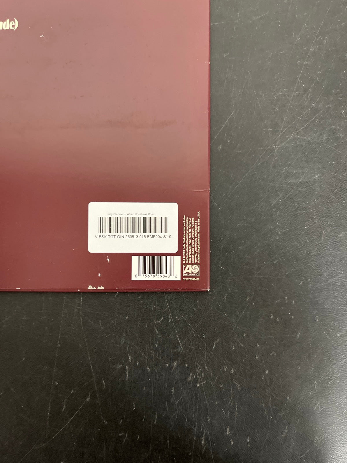 BACK_BR - Kelly Clarkson - When Christmas Comes Around LE Red Vinyl USED NOT TESTED