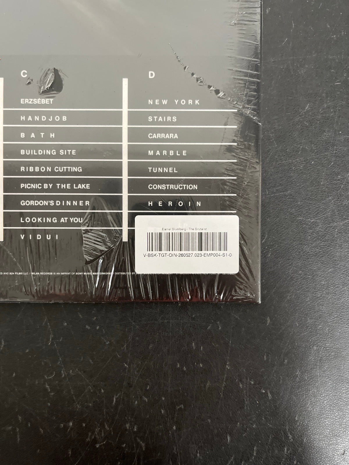 BACK_BR - Daniel Blumberg - The Brutalist OST...LE 180gm Black Vinyl USED NOT TESTED