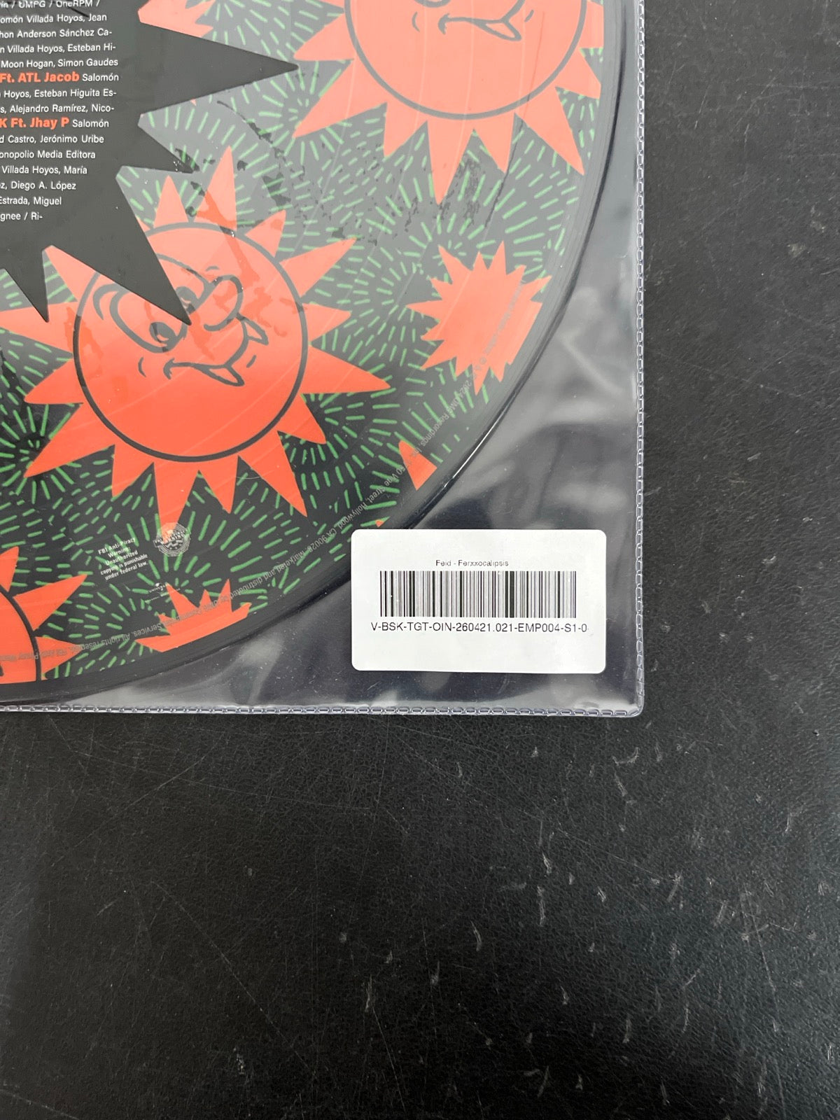 BACK_BR - Feid - Ferxxocalipsis LE Picture Disc Vinyl USED NOT TESTED