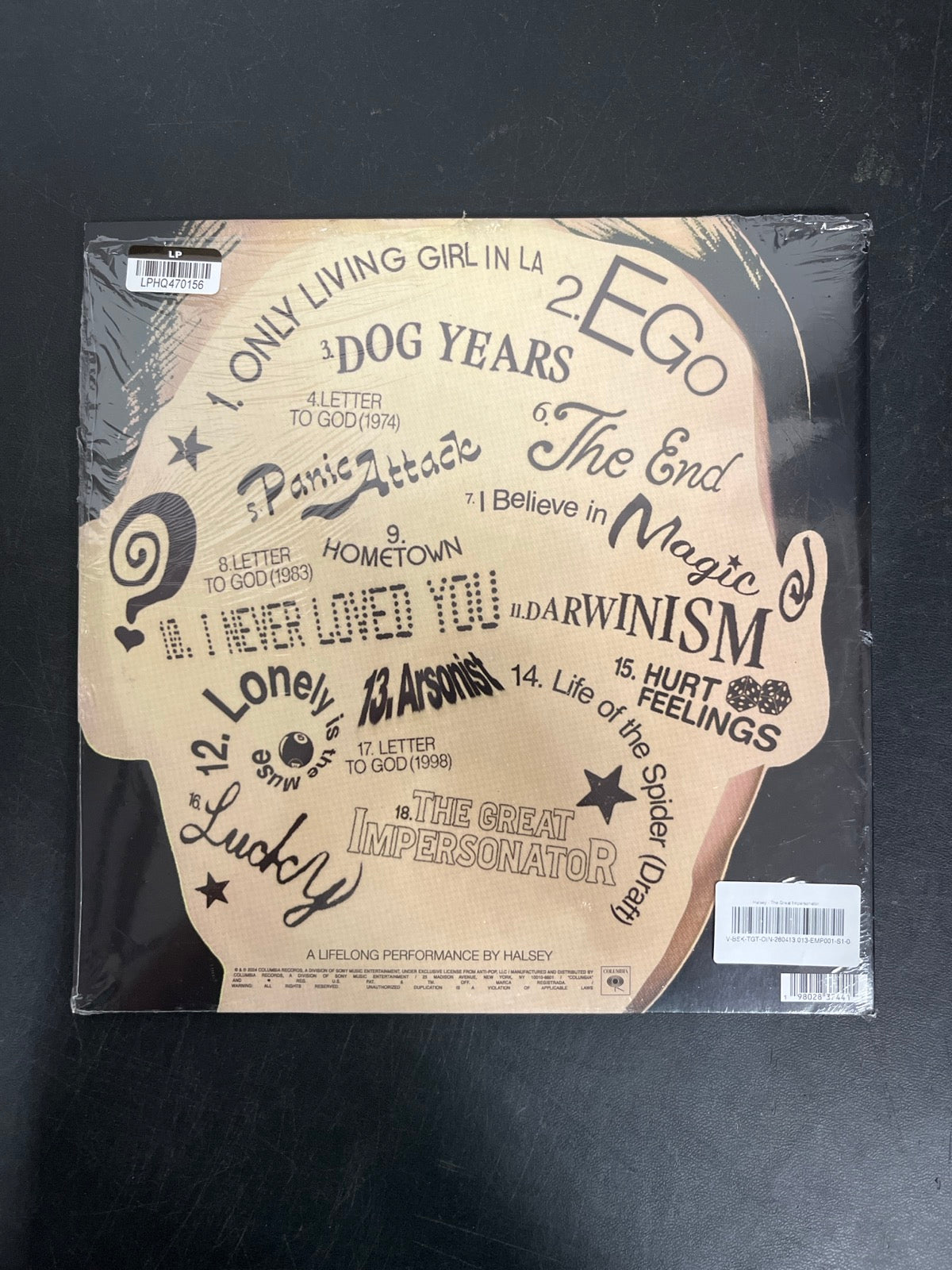 BACK - Halsey - The Great Impersonator LE White Vinyl SEALED NOT TESTED