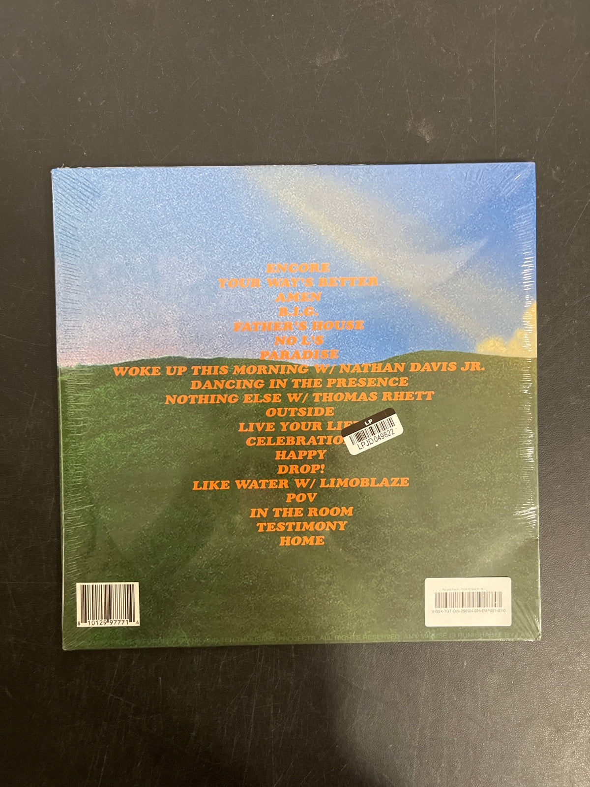 BACK - Forrest Frank - Child Of God LE Vinyl SEALED NOT TESTED