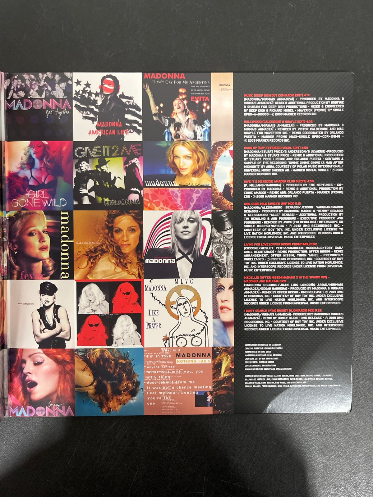 MISC_2 - Madonna - Finally Enough Love Black Vinyl USED NOT TESTED