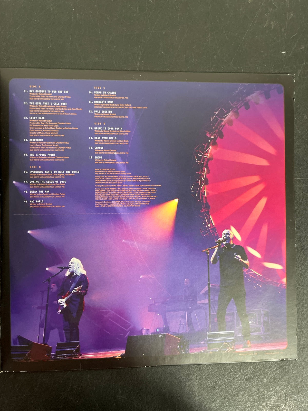 MISC_2 - Tears For Fears - Songs For A Nerv ... LE Watermelon Cream Vinyl USED NOT TESTED