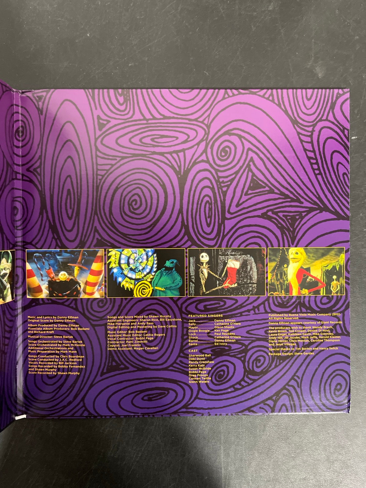 MISC_2 - Danny Elfman - Tim Burton's The ... LE Purple/Yellow Vinyl USED NOT TESTED