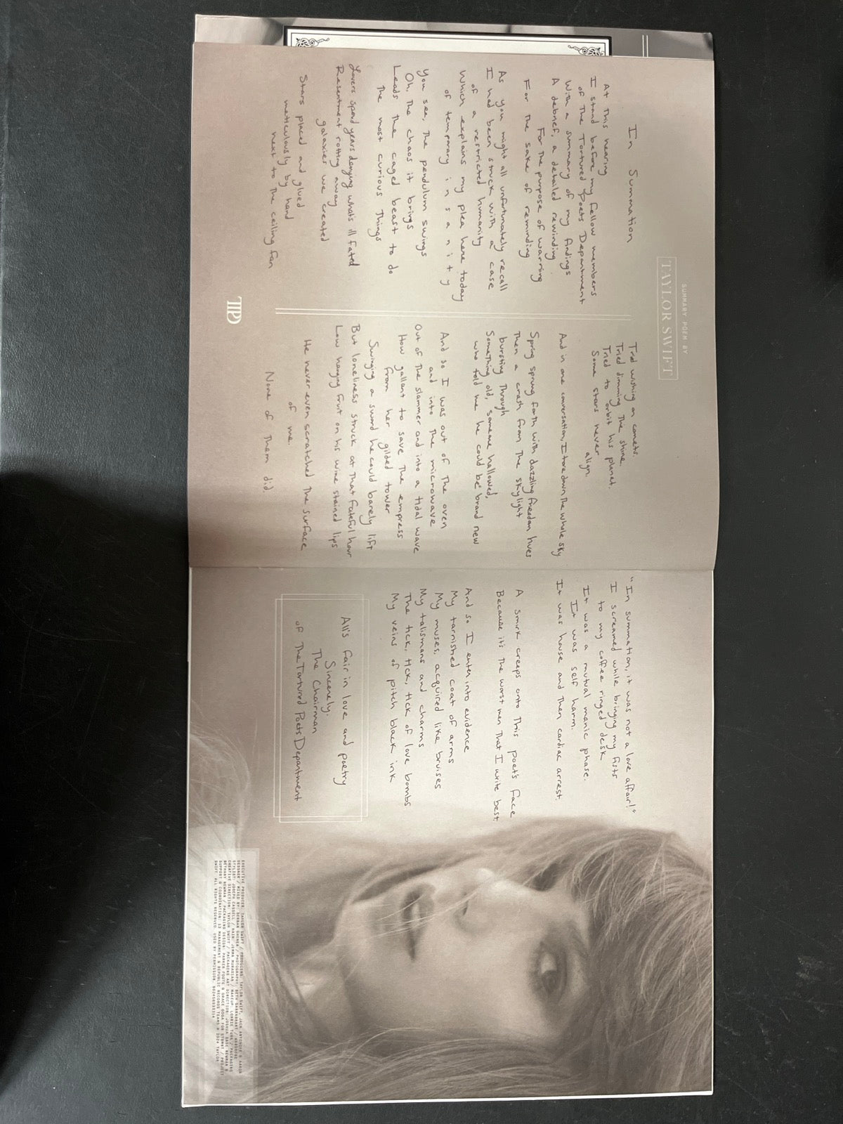 MISC_2 - Taylor Swift - The Tortured ... LE Clear Vinyl USED NOT TESTED