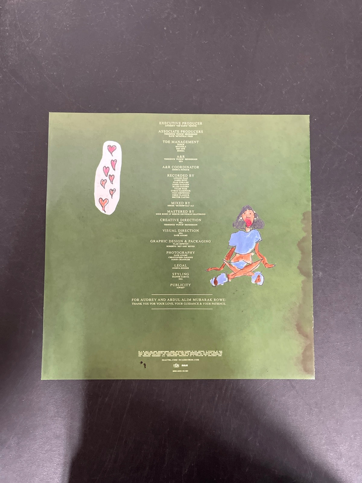 MISC_4 - SZA - Ctrl LE Translucent Green Vinyl USED NOT TESTED