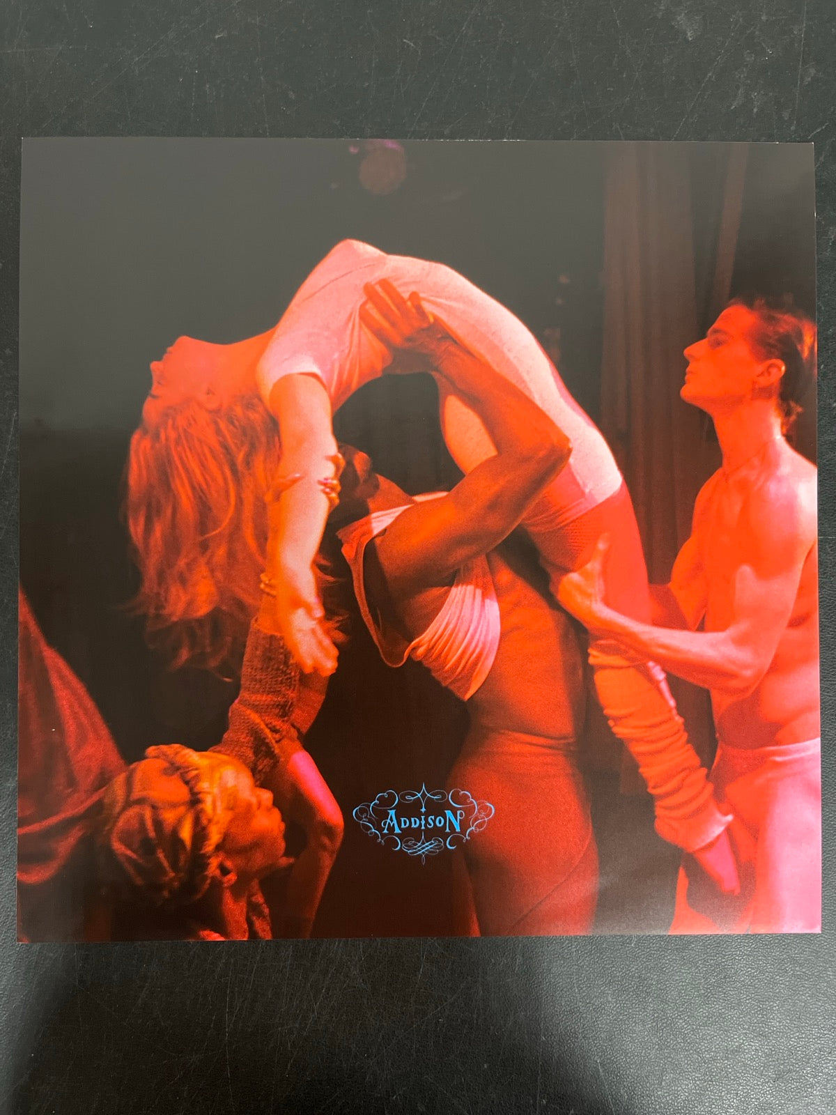 MISC_4 - Addison Rae - Addison LE Yellow Marble Vinyl USED NOT TESTED