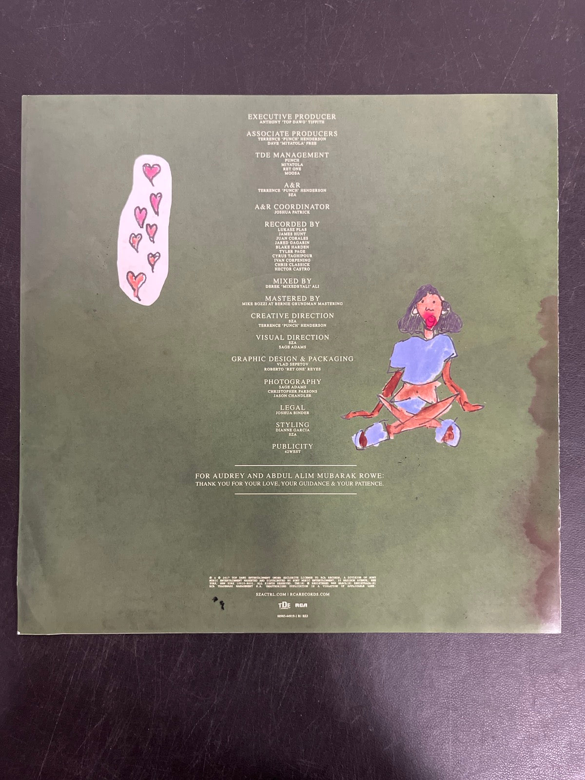 MISC_4 - SZA - Ctrl LE Translucent Green Vinyl USED NOT TESTED