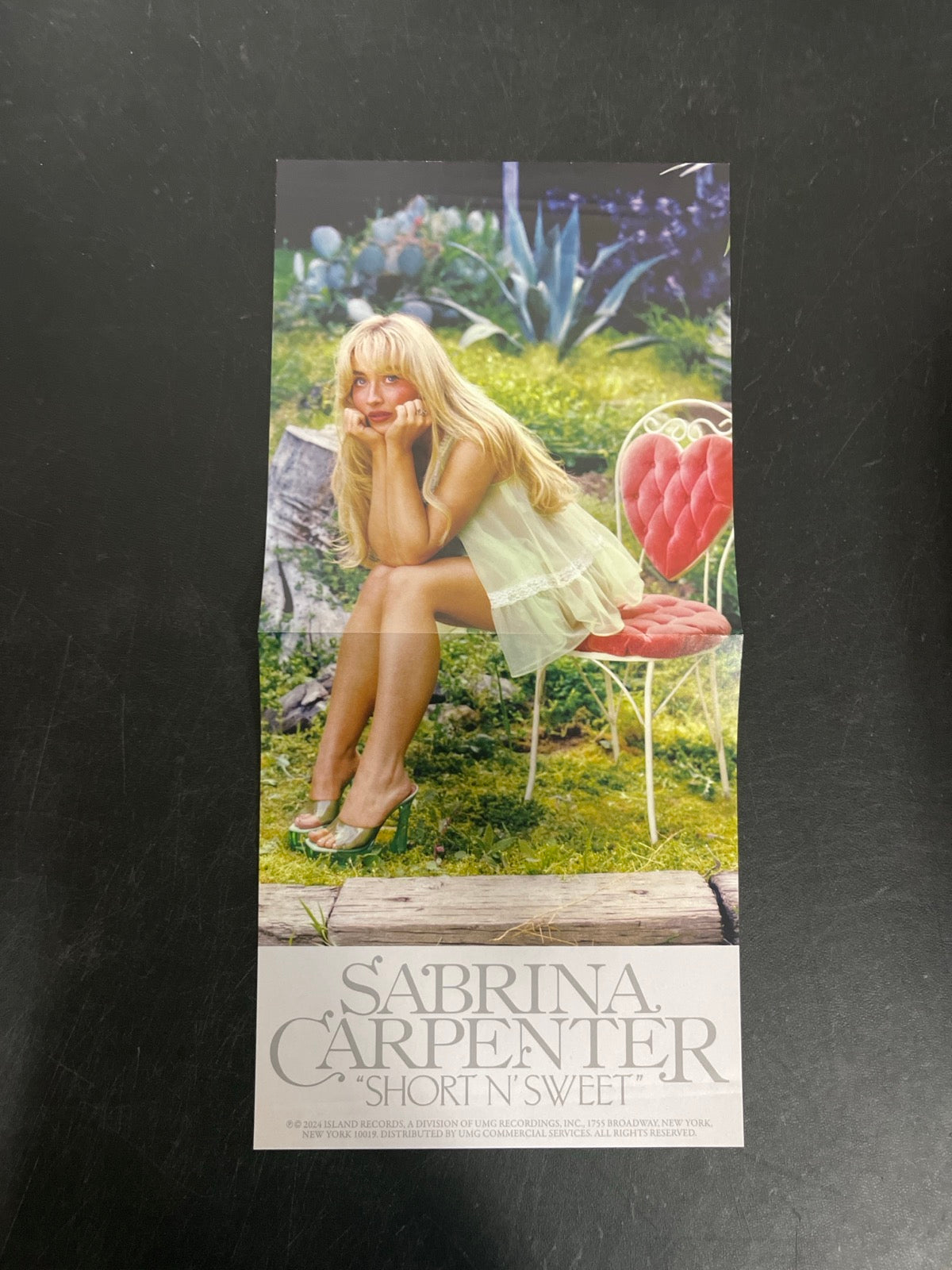 MISC_5 - Sabrina Carpenter-Short N ... LE Bubblegum Marble Vinyl USED NOT TESTED
