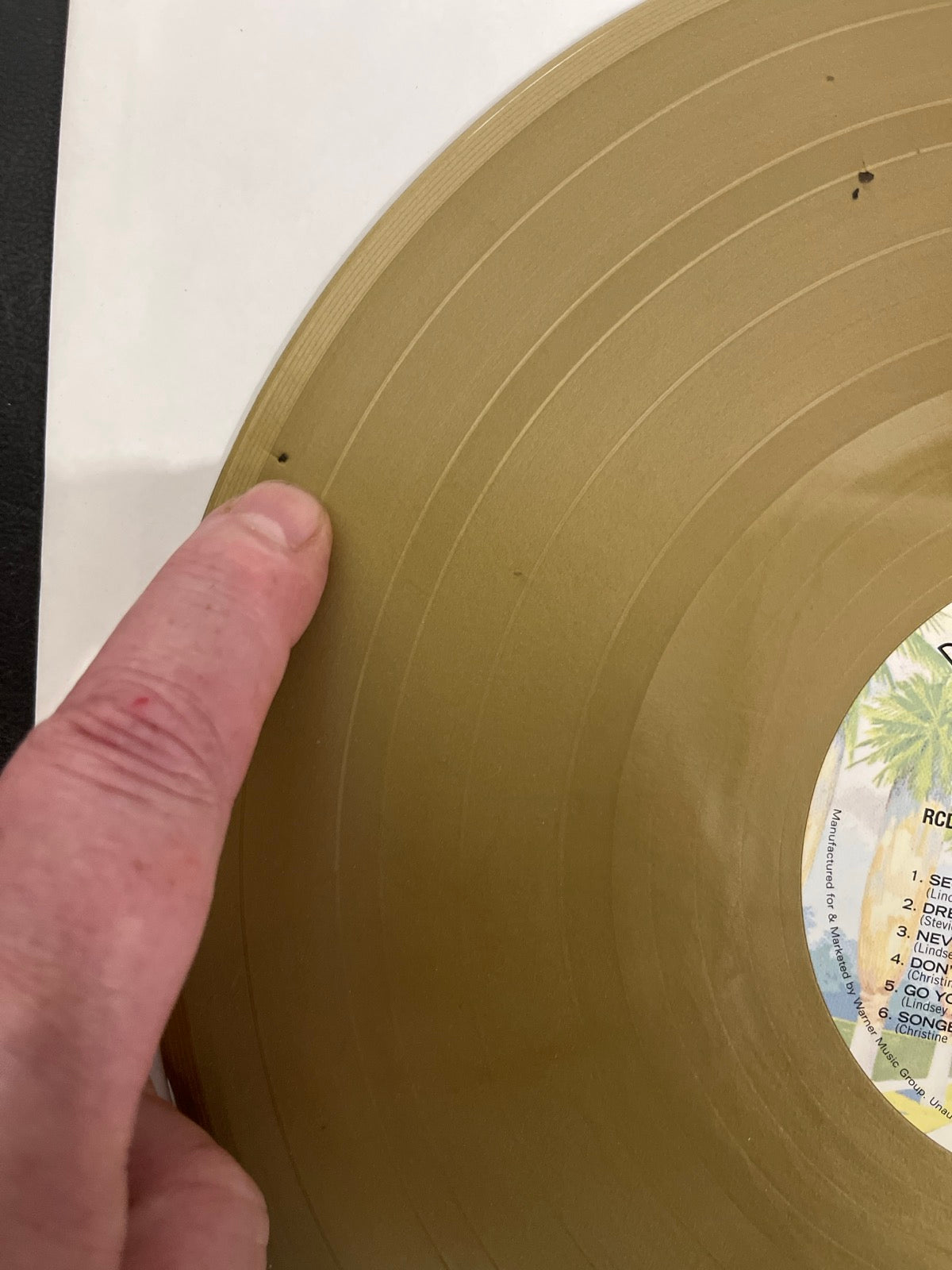 MISC_6 - Fleetwood Mac - Rumours LE Gold Remastered Vinyl USED NOT TESTED