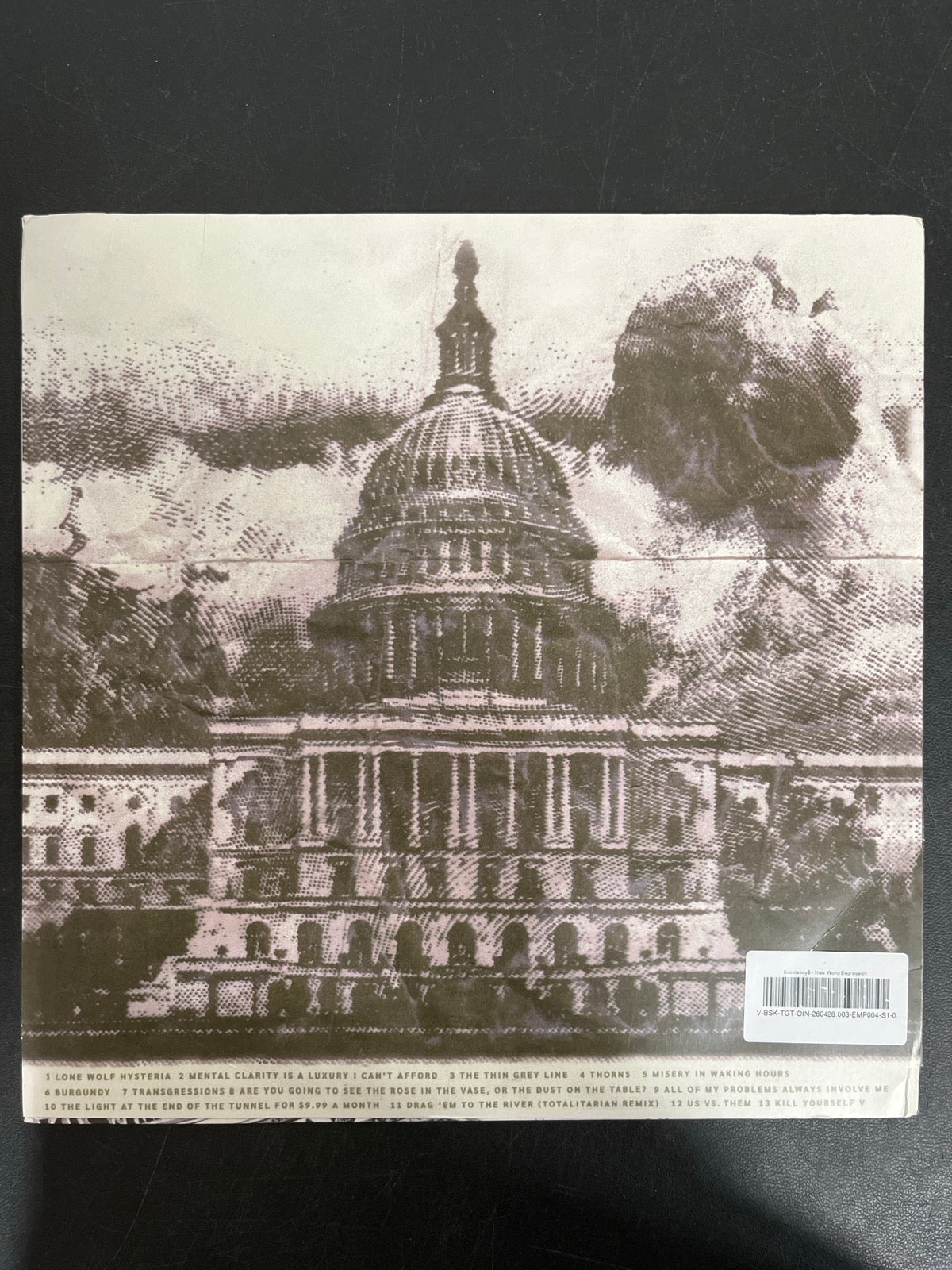 BACK - $uicideboy$ - New World Depression Clear Vinyl USED NOT TESTED