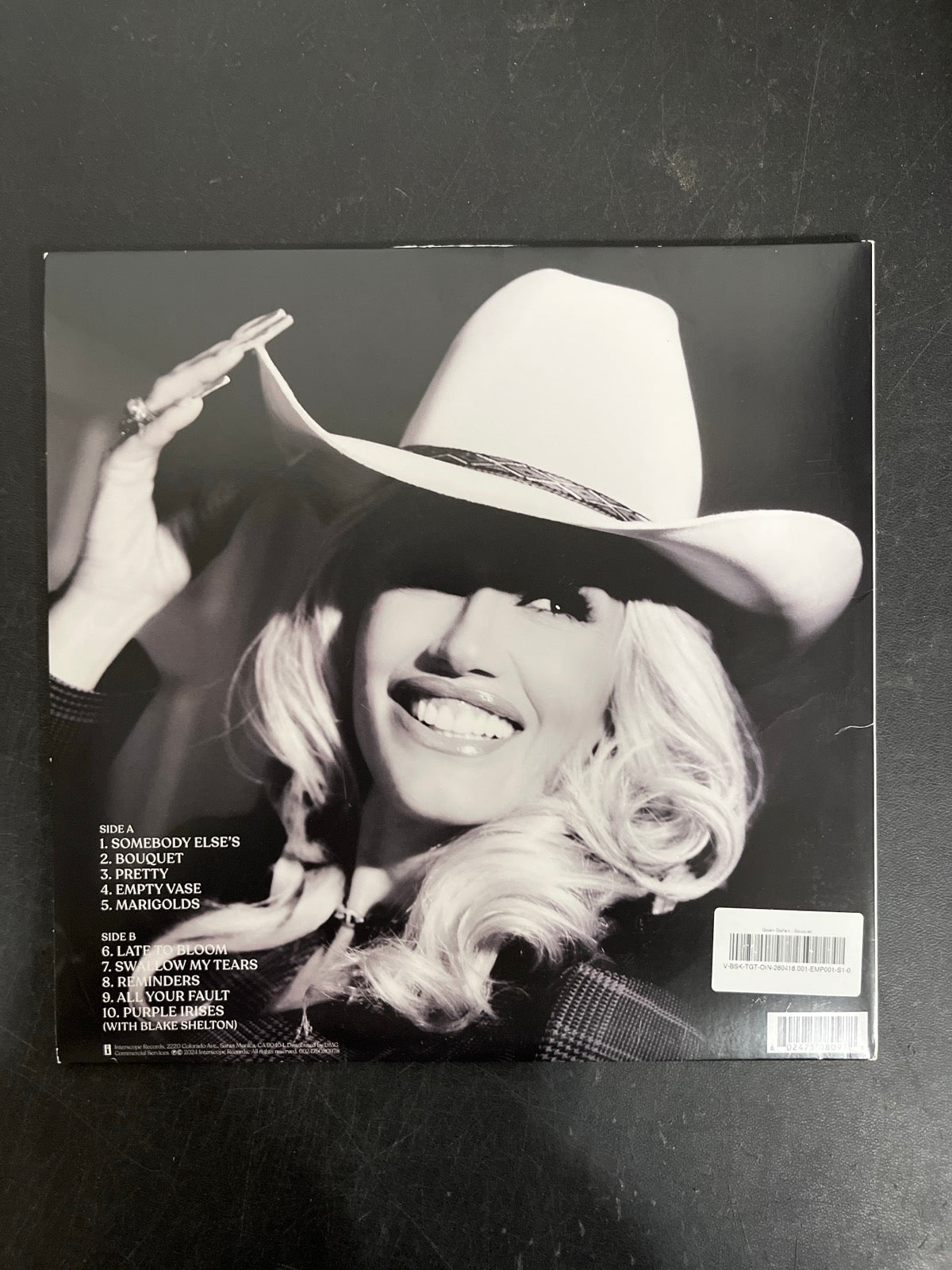 BACK - Gwen Stefani - Bouquet LE Orchid Etched Numbered Vinyl USED NOT TESTED
