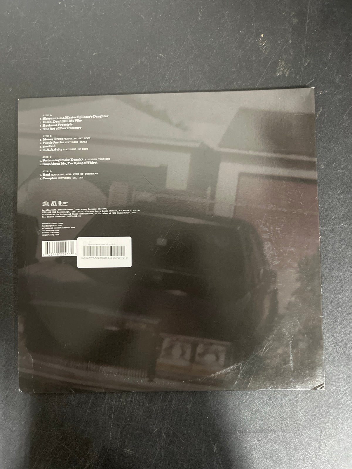 BACK - Kendrick Lamar - good kid, m.A.A.d city LE Red Vinyl USED NOT TESTED