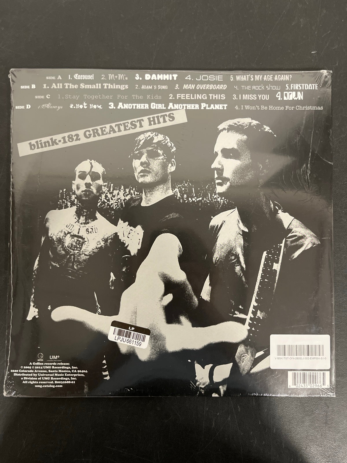 BACK - Blink-182 - Greatest Hits LE Green / Aqua Vinyl USED NOT TESTED