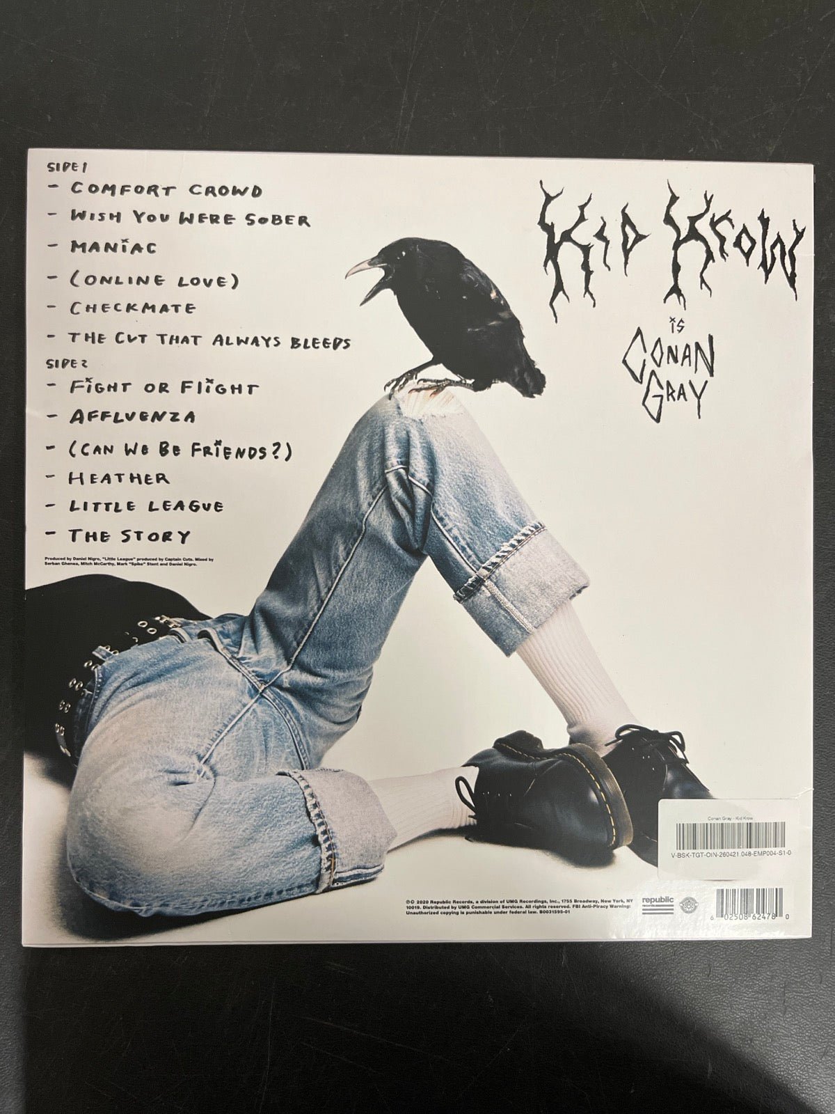 BACK - Conan Gray - Kid Krow LE Red Vinyl USED NOT TESTED