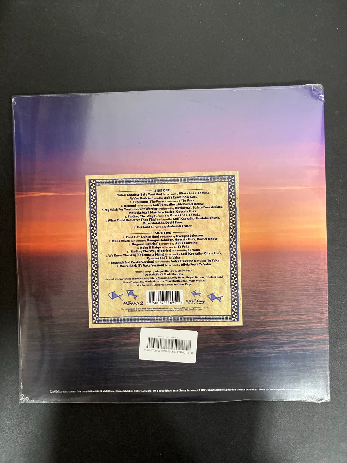 BACK - Moana 2 LE Blue Vinyl USED NOT TESTED