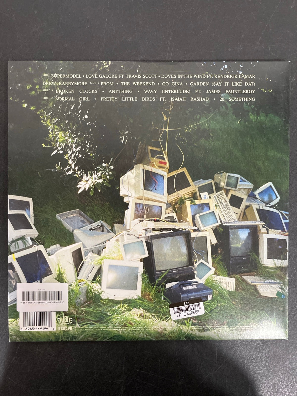 BACK - SZA - Ctrl LE Translucent Green Vinyl USED NOT TESTED