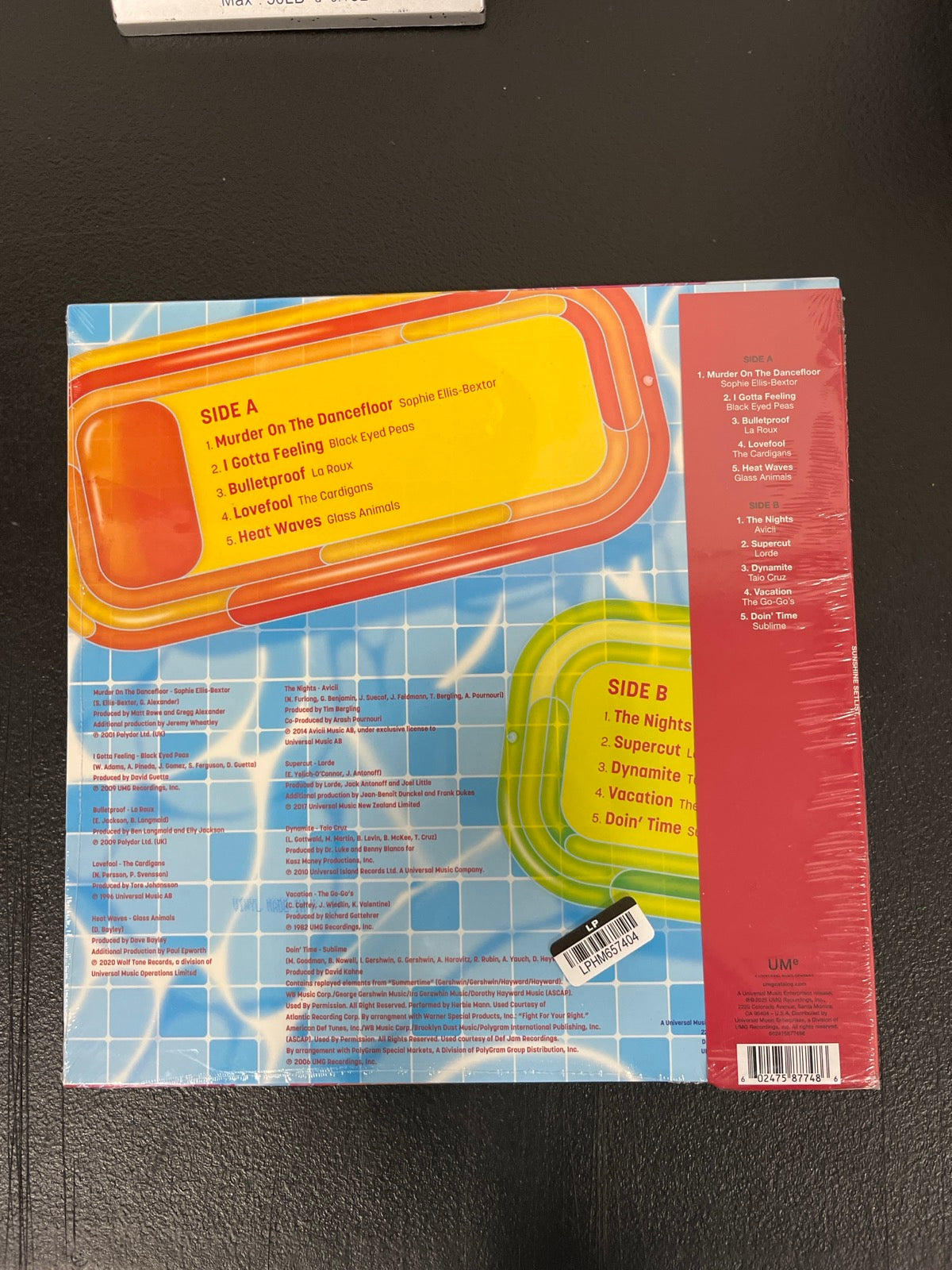 BACK - Sunshine Setlist LE Translucent Blue Vinyl SEALED NOT TESTED