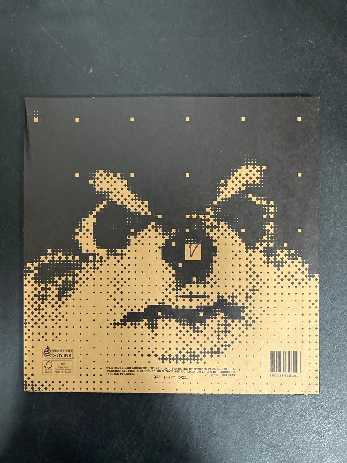 BACK - V (BTS) - Layover LE Gray Vinyl USED NOT TESTED