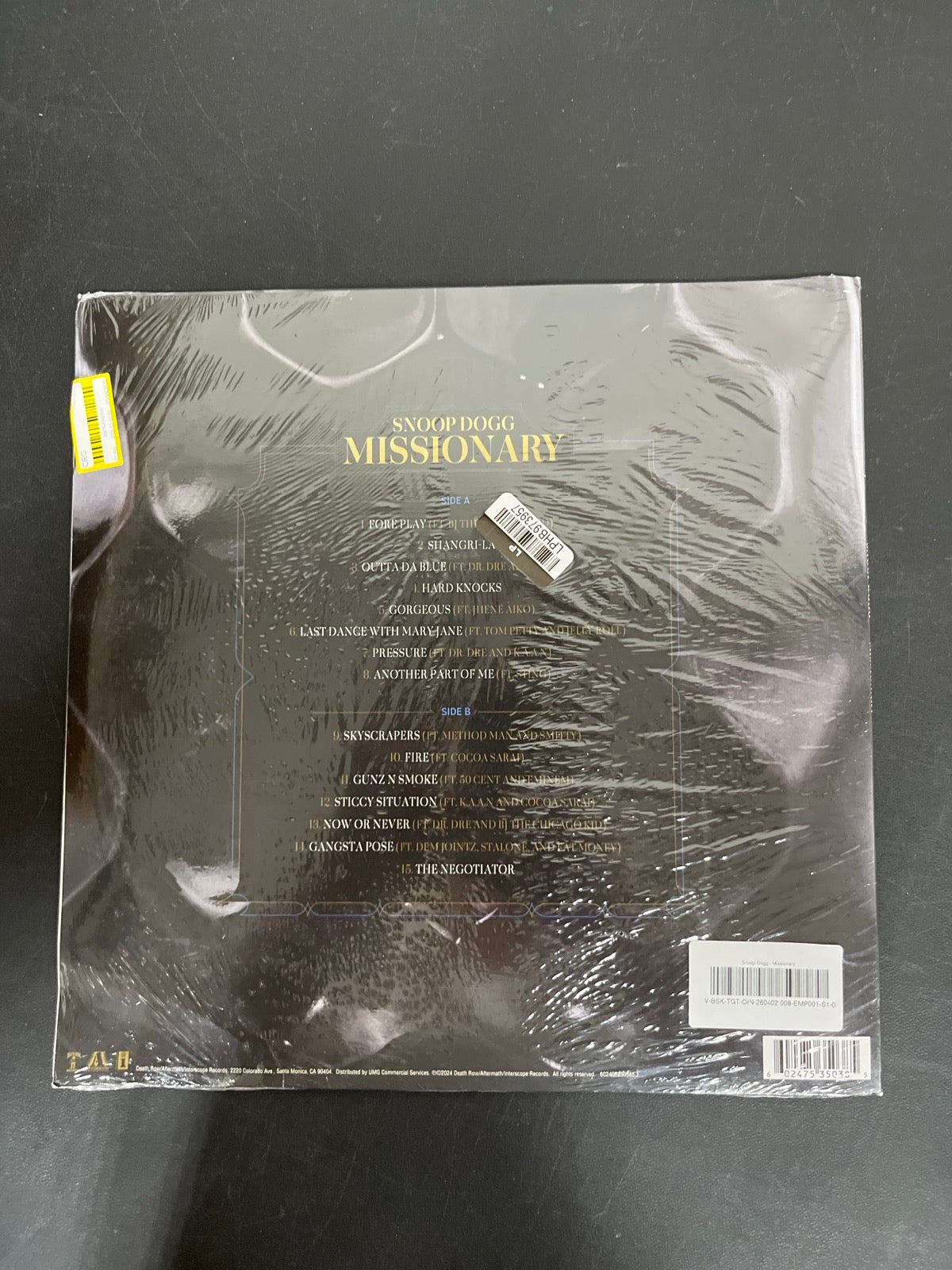 BACK - Snoop Dogg - Missionary LE Vinyl SEALED NOT TESTED