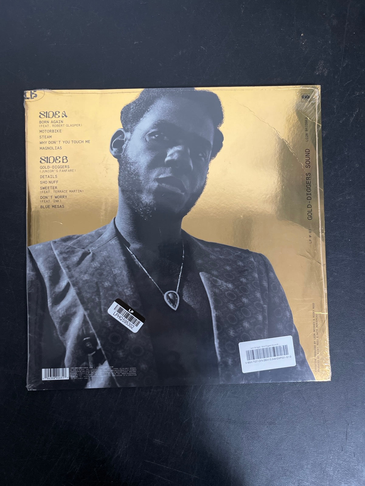 BACK - Leon Bridges - Gold-Diggers Sound LE Gold Vinyl USED NOT TESTED