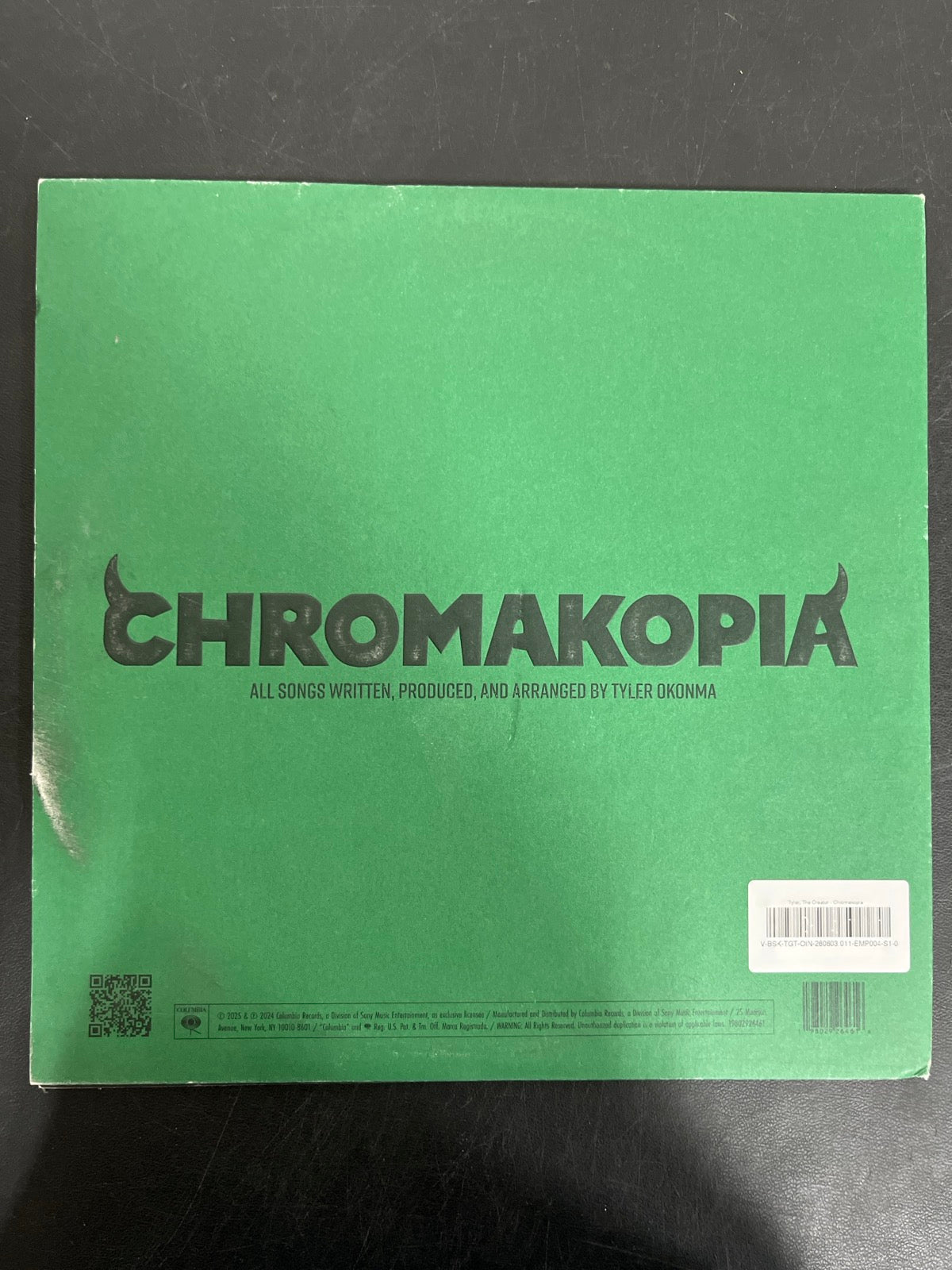 BACK - Tyler, the Creator - Chromakopia 180gm Deluxe Opaque White Vinyl USED NOT TESTED