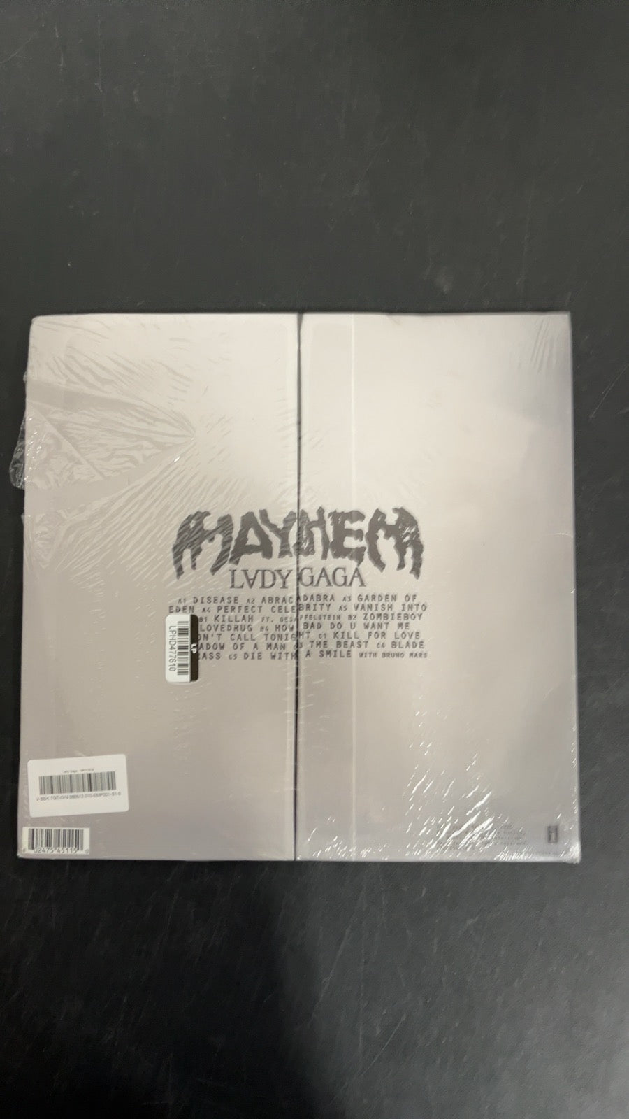 BACK - Lady Gaga - MAYHEM LE Yellow Etched Vinyl USED NOT TESTED