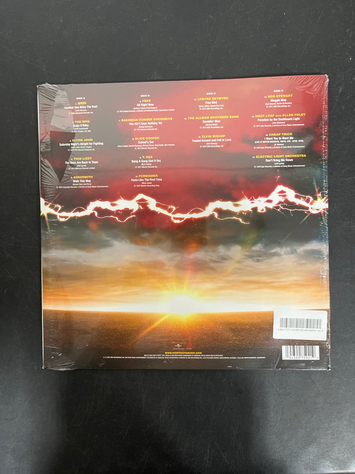 BACK - NOW That's What I Call Classic Rock LE Vinyl USED NOT TESTED