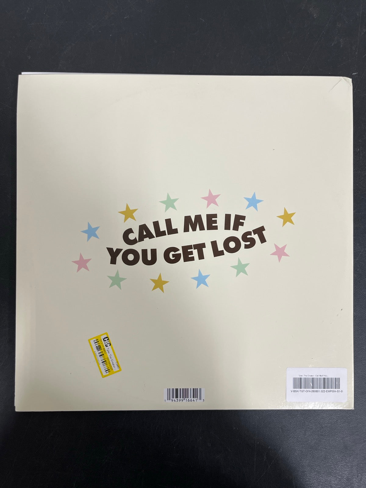 BACK - Tyler, The Creator - Call Me If You ... Target Exclusive Vinyl USED NOT TESTED