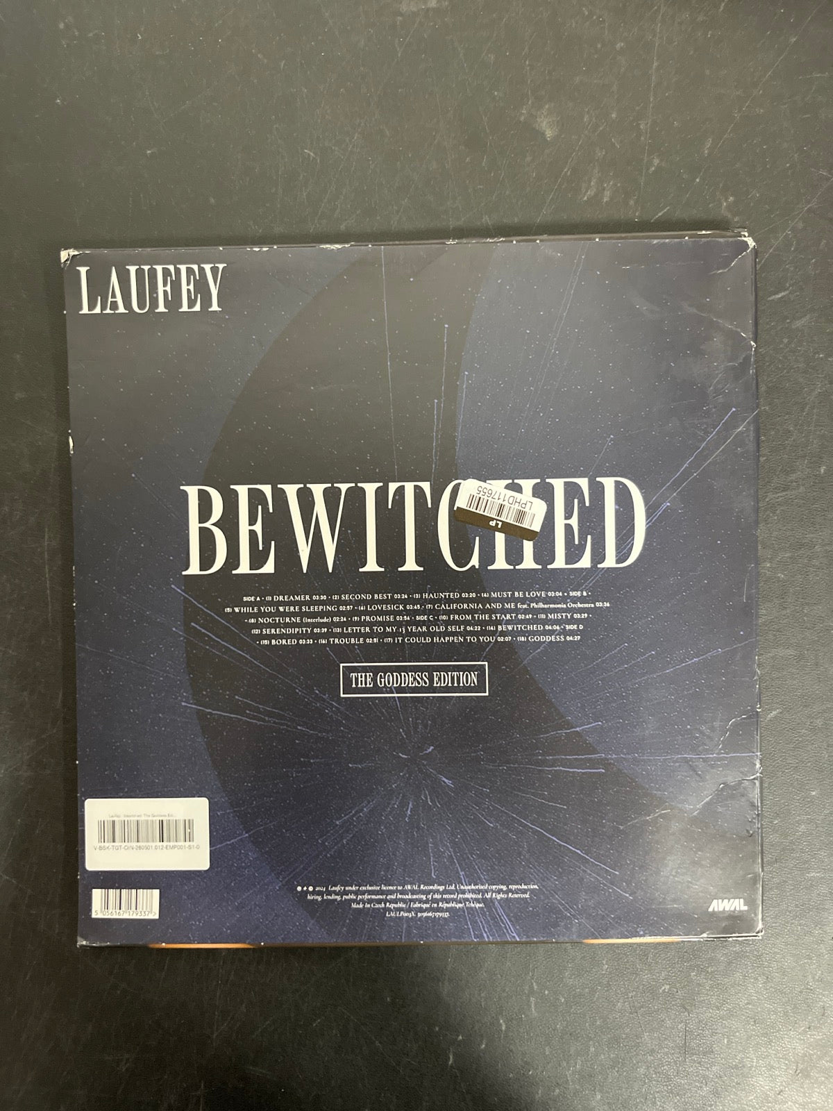 BACK - Laufey - Bewitched: The Goddess Edition LE Blue Vinyl USED NOT TESTED