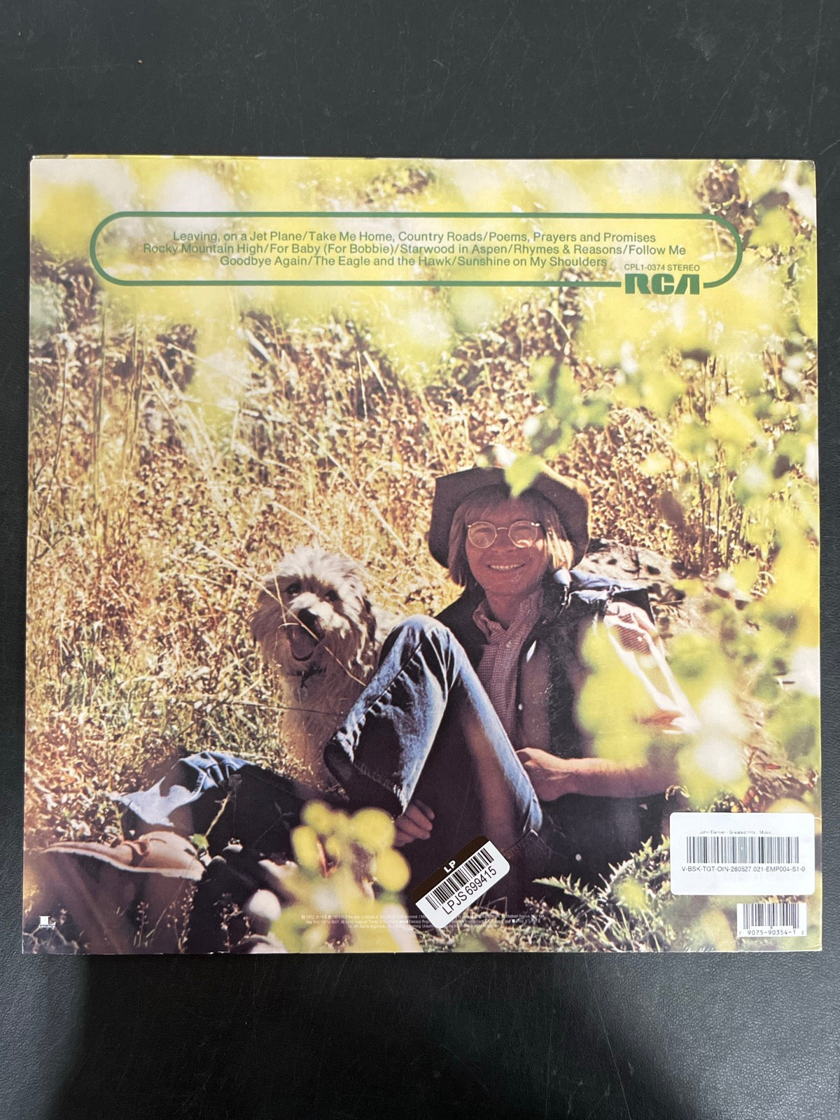 BACK - John Denver - John Denver's Greatest Hits Vinyl USED NOT TESTED