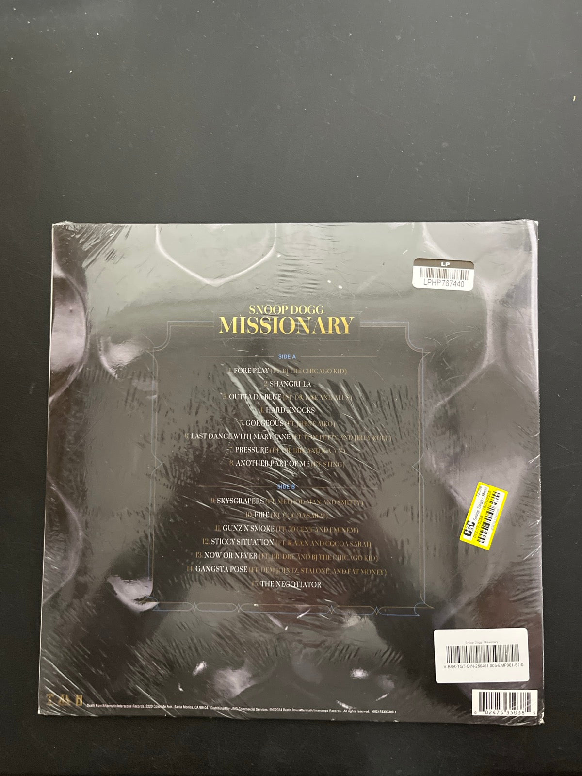 BACK - Snoop Dogg - Missionary LE Vinyl SEALED NOT TESTED