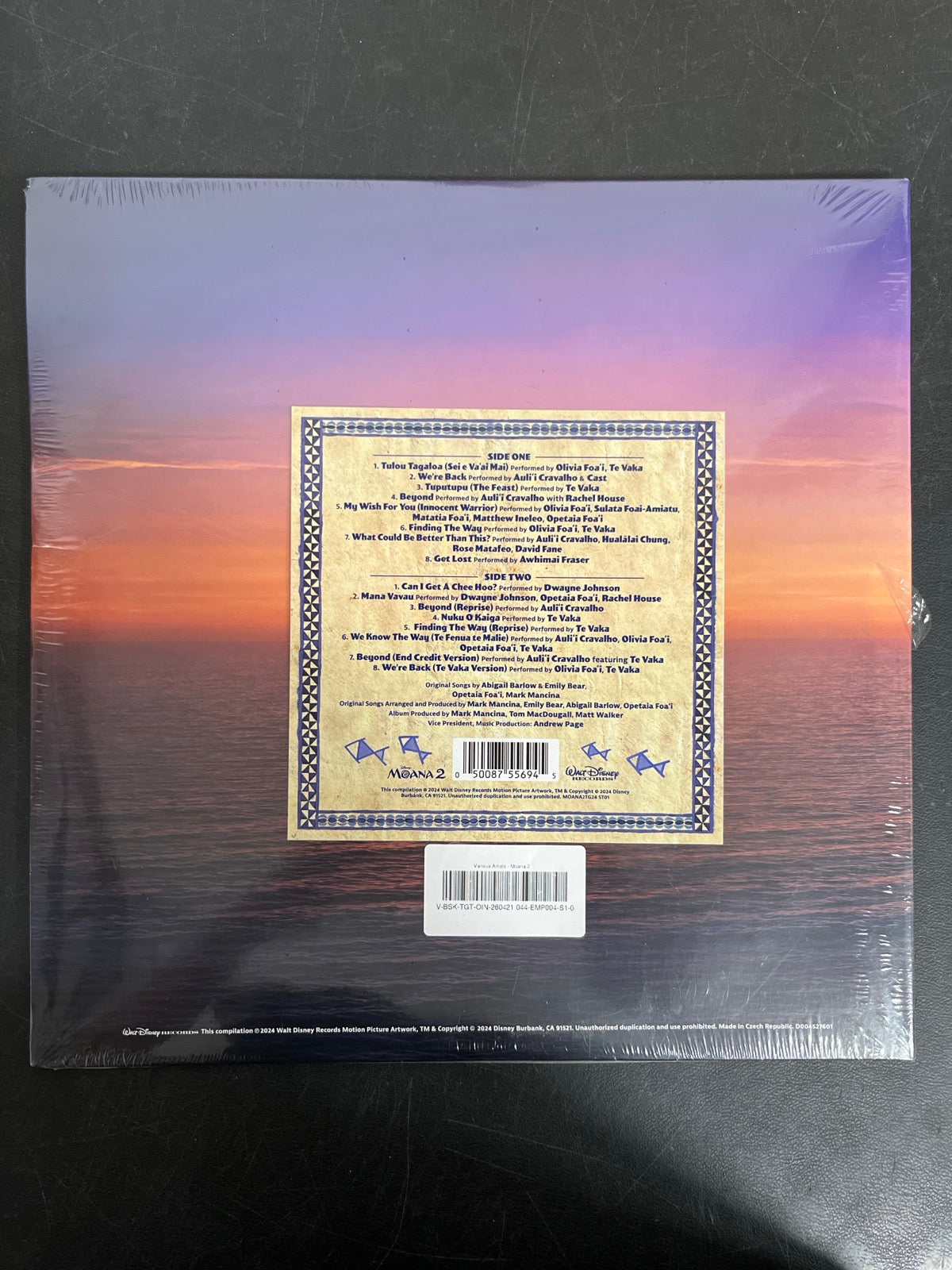 BACK - Moana 2 LE Blue Vinyl USED NOT TESTED