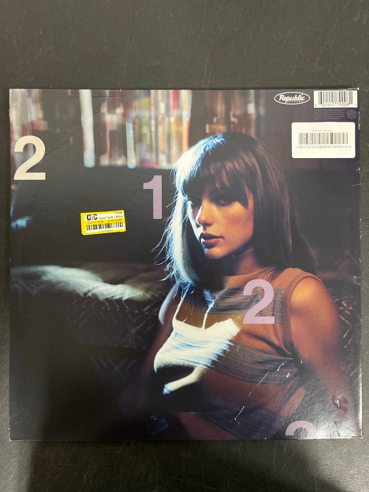 BACK - Taylor Swift - Midnights Reissue Lavender Vinyl USED NOT TESTED