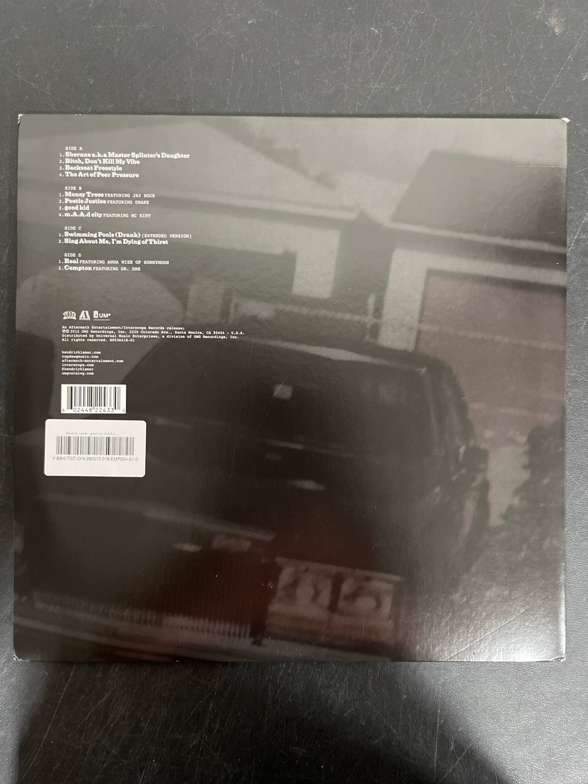 BACK - Kendrick Lamar - good kid, m.A.A.d city LE Red Vinyl USED NOT TESTED