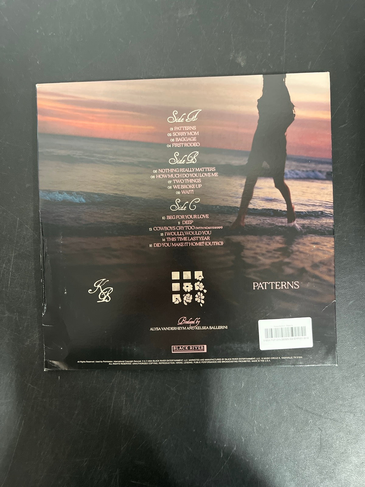BACK - Kelsea Ballerini - Patterns LE Uncharted Waters Vinyl USED NOT TESTED